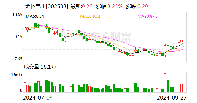 2024年正版资料免费大全：金杯电工：拟向全体股东每10股派现金红利2.00元